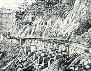 Rail bridge on Mexico City-Veracruz line