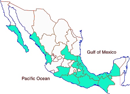 map of potable water in Mexico