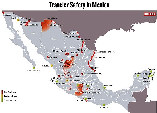 Which Parts Of Mexico Are Currently Subject To Us Travel Advisories Geo Mexico The Geography Of Mexico