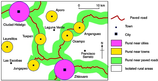 CONAPO's categories of rural area applied to eastern Michoacán