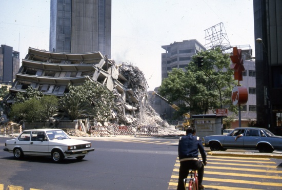 Damage from Mexico City's 1985 earthquake