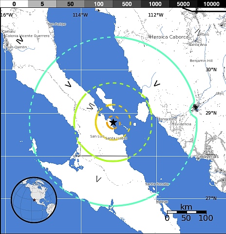 Few people live in the region struck by the Santa Isabel earthquake. 