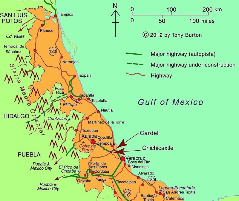 Map of Central Veracruz