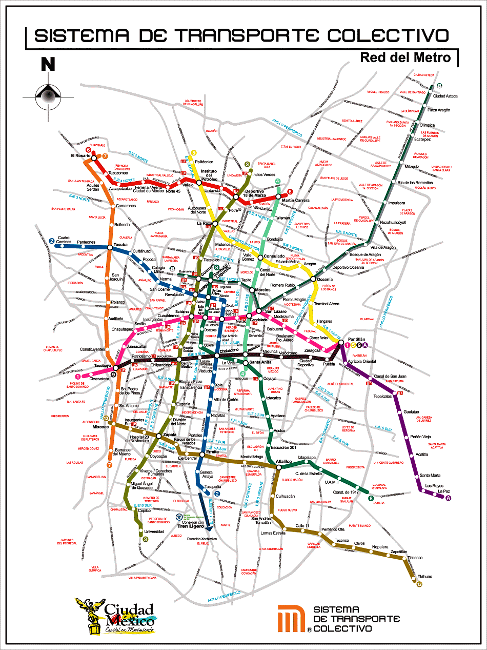 Mexico-City-Metro-Map