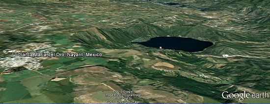 Santa María del Oro. Credit: Google Earth
