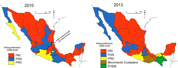 State governorships, 2010 and 2013