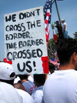 Tohono o'odhum border protest