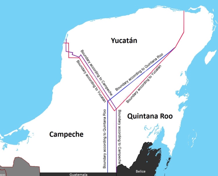 Boundary disputes in Yucatan Peninsula