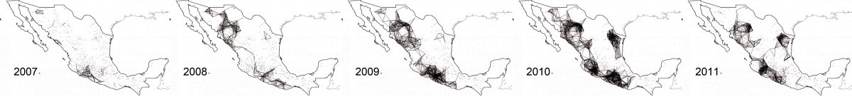 Mapping by Jesús Espinal Enríquez in Science magazine. Click to enlarge.