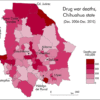 The geography of drugs-related deaths and violence in the state of Chihuahua