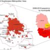 Population change in the Guadalajara Metropolitan Area