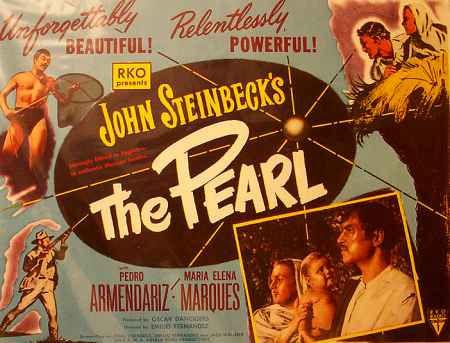poster for steinbeck's "the pearl"