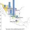 The geography of silver mining in Mexico