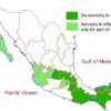 Which parts of Mexico have travel advisories?