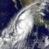 Hurricane Patricia, a Category 5 hurricane, about to hit the Pacific coast